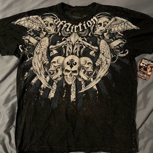 mens New Affliction shirt XXL NWT